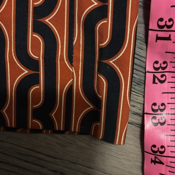 Stylish Black and Orange monogram Patterned women Pants - Picture 13 of 17